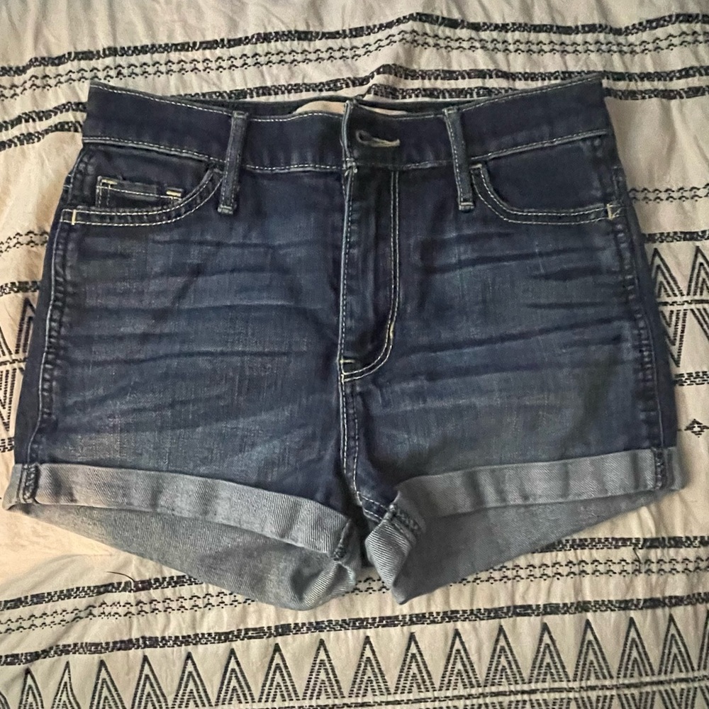 Hollister Dark Blue Jean Shorts